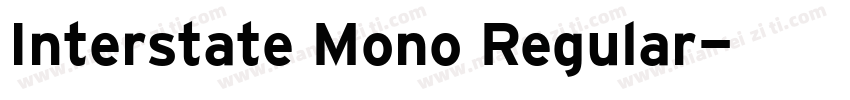 Interstate Mono Regular字体转换